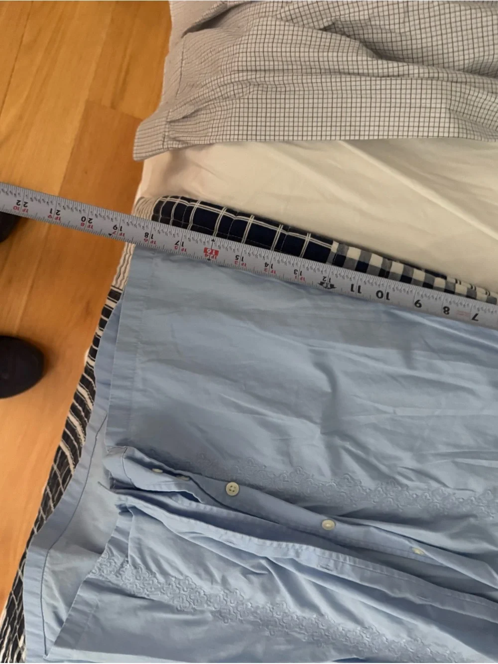 Banana Republic Pale Blue Short-Sleeve Button-Down Shirt